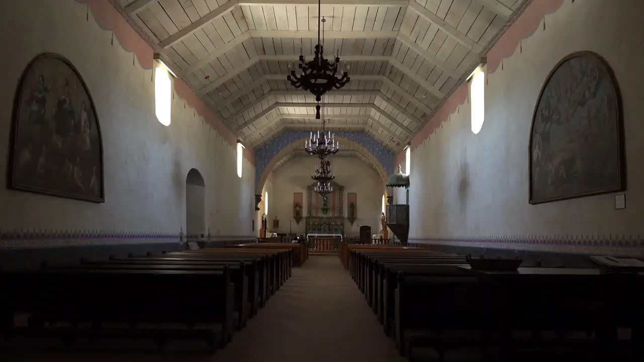 California Mission San Antonio De Padua Interior Of Church