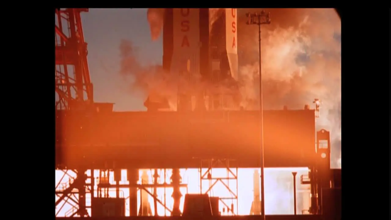 Saturn V Engines During Launch