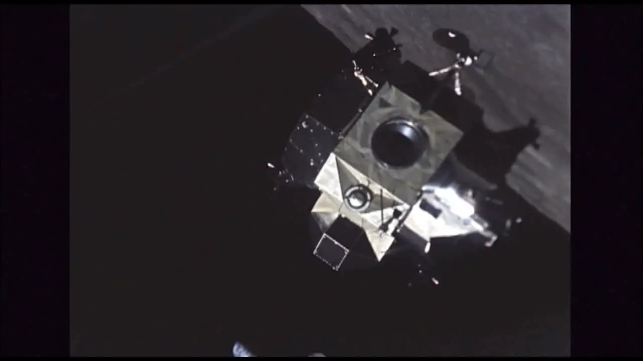 Lunar Excursion Module Orbiting Moon 1