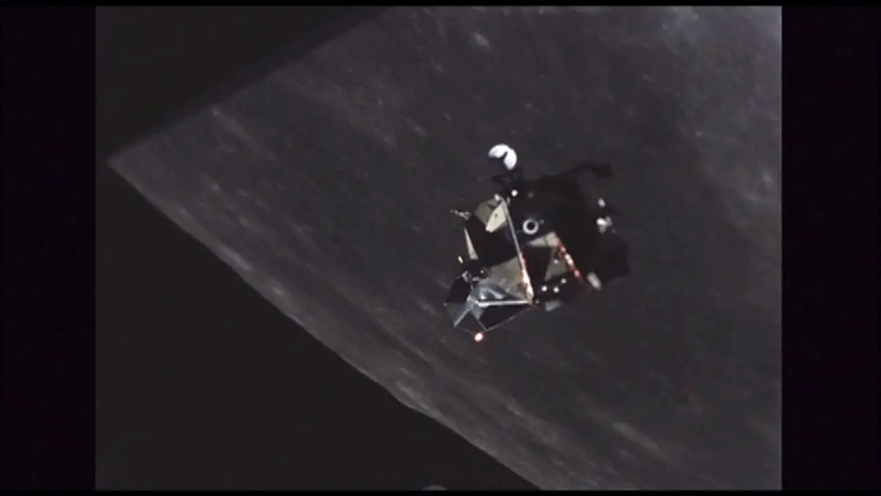 Lunar Excursion Module Orbiting Moon 2