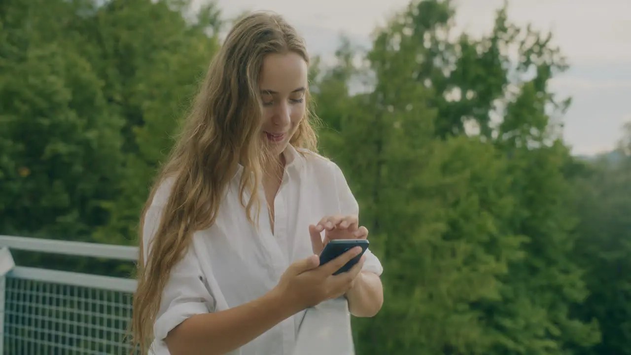 Thoughtful Woman Browsing Social Media