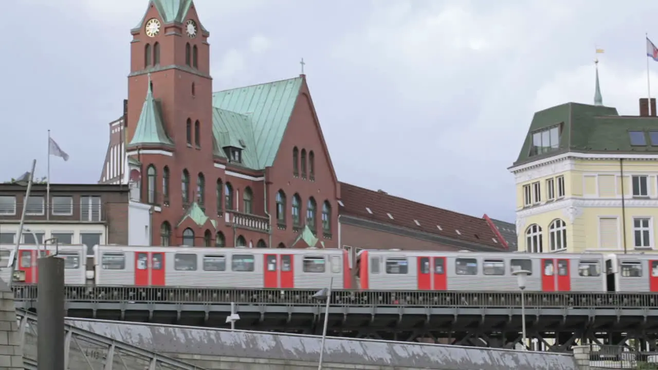 Metro train in Hamburg