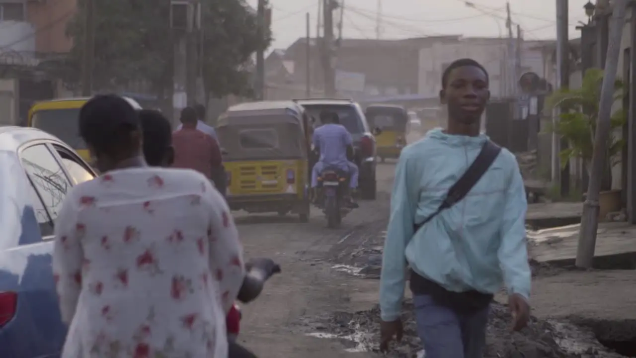 Pedestrians on Lagos Streets