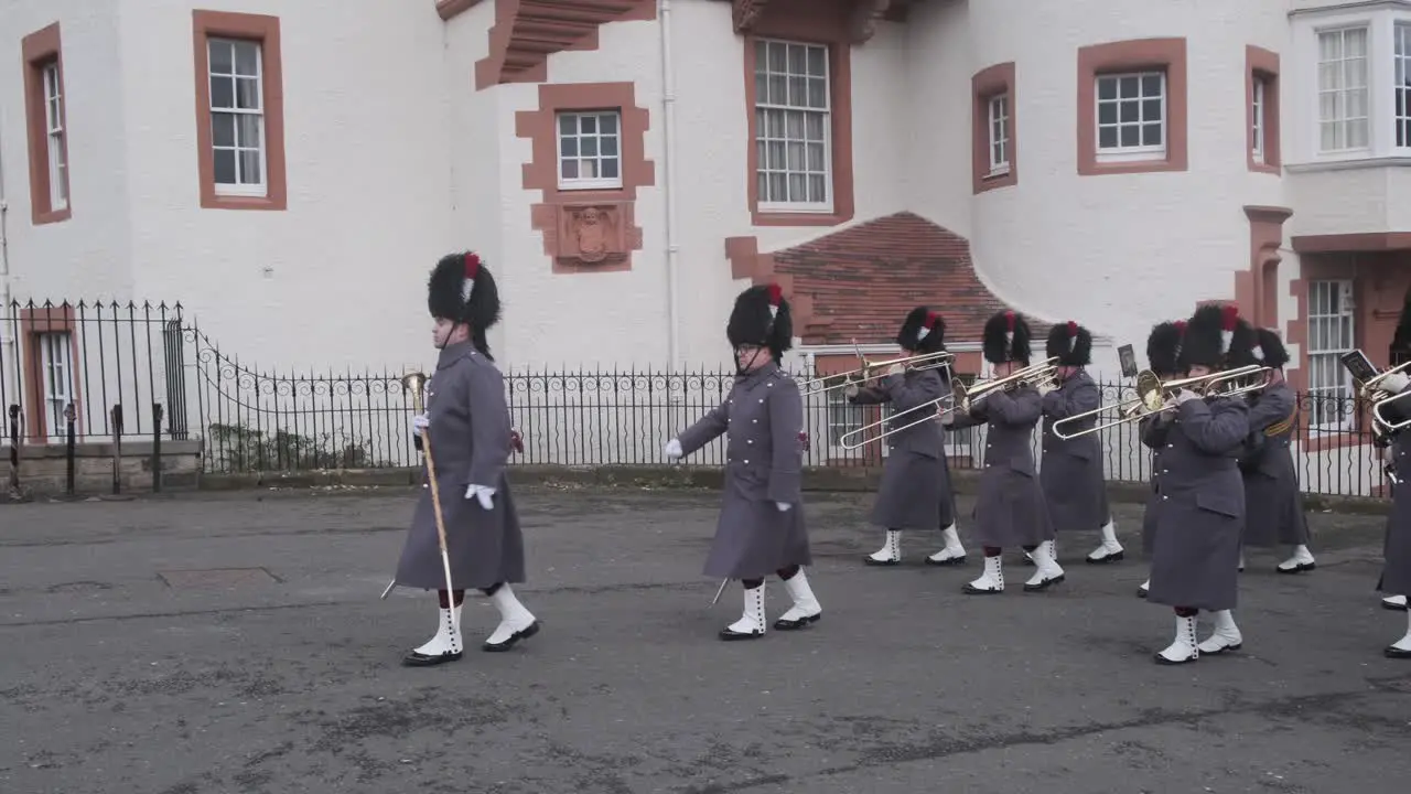 marching band in scotland bagpipes at Edinburgh festival