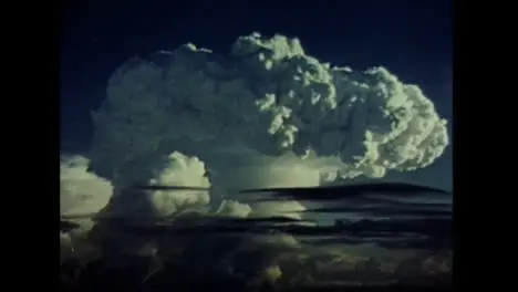 Archive Clip of Ivy Mike Hydrogen Bomb Cloud Development