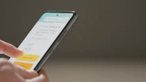 Close Up of Browsing Amazon on a phone