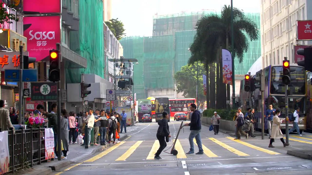 Crosswalk in Hong Kong