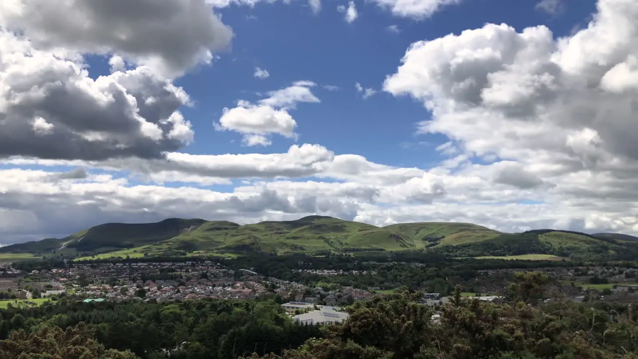 Gorgeous walk in Edinburgh Scotland overlooking Pentland Hills