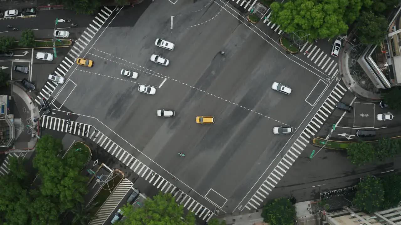 Time-Lapse of Busy Intersection