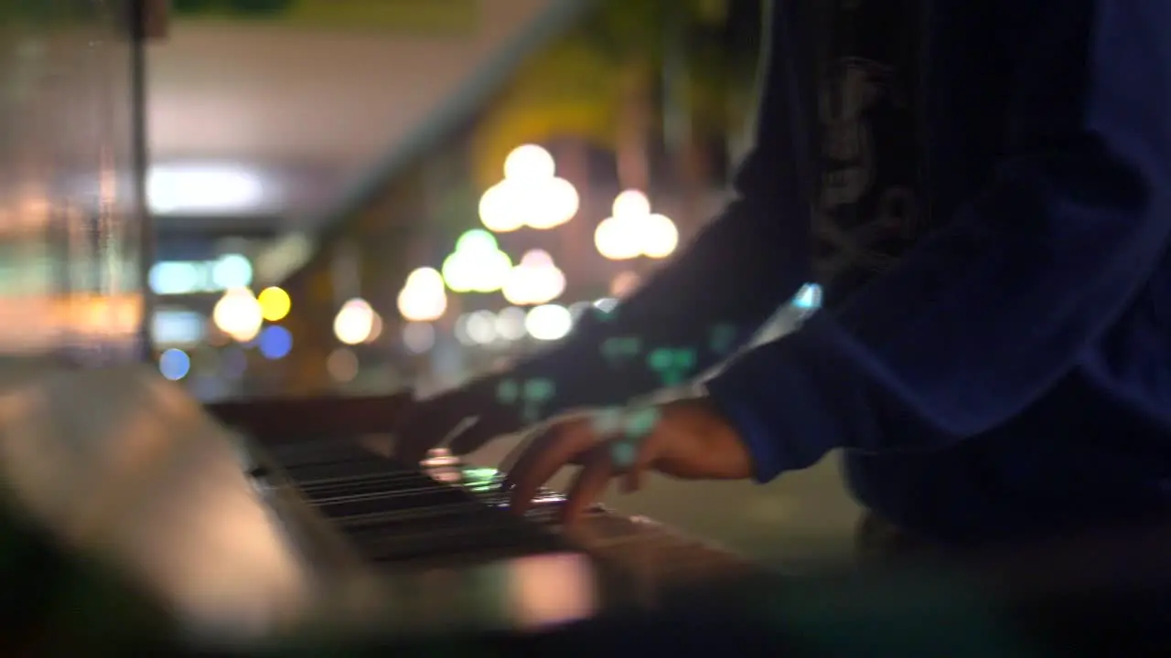 Child Hands Playing Piano 01