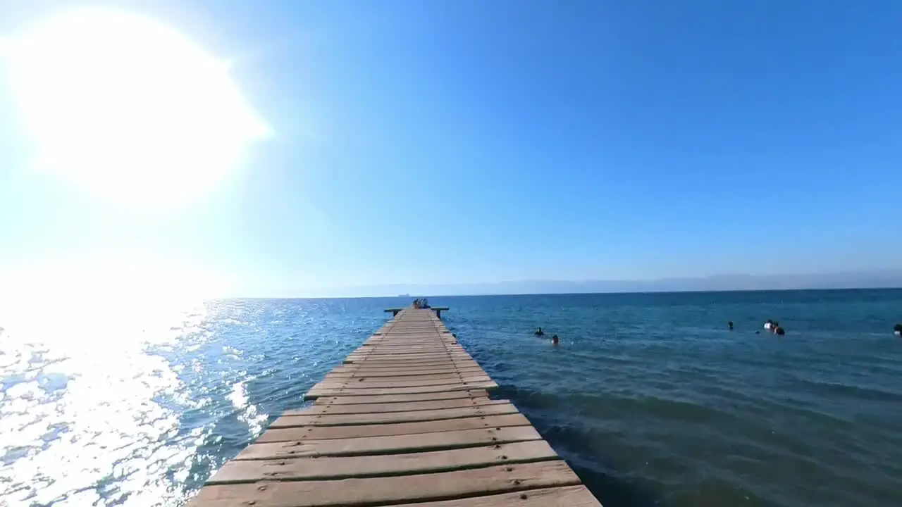 pier in south beach of aqaba