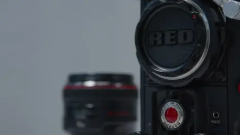 Pedestal Shot Revealing RED Dragon Cinema Camera