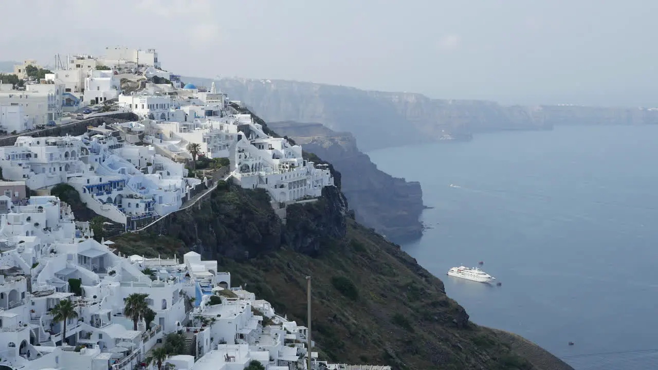 Greece Santorini Fira In Morning