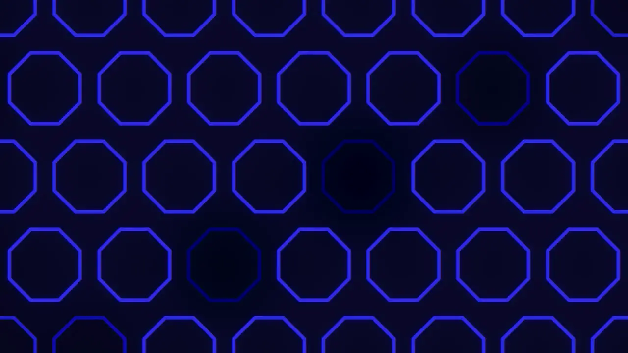 Mesmerizing circular blue hexagon pattern