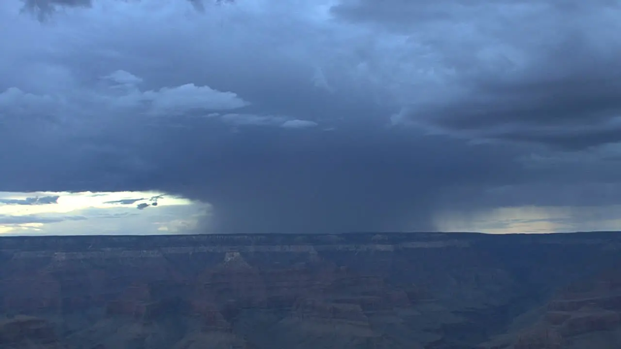 Arizona canyon rainstorm