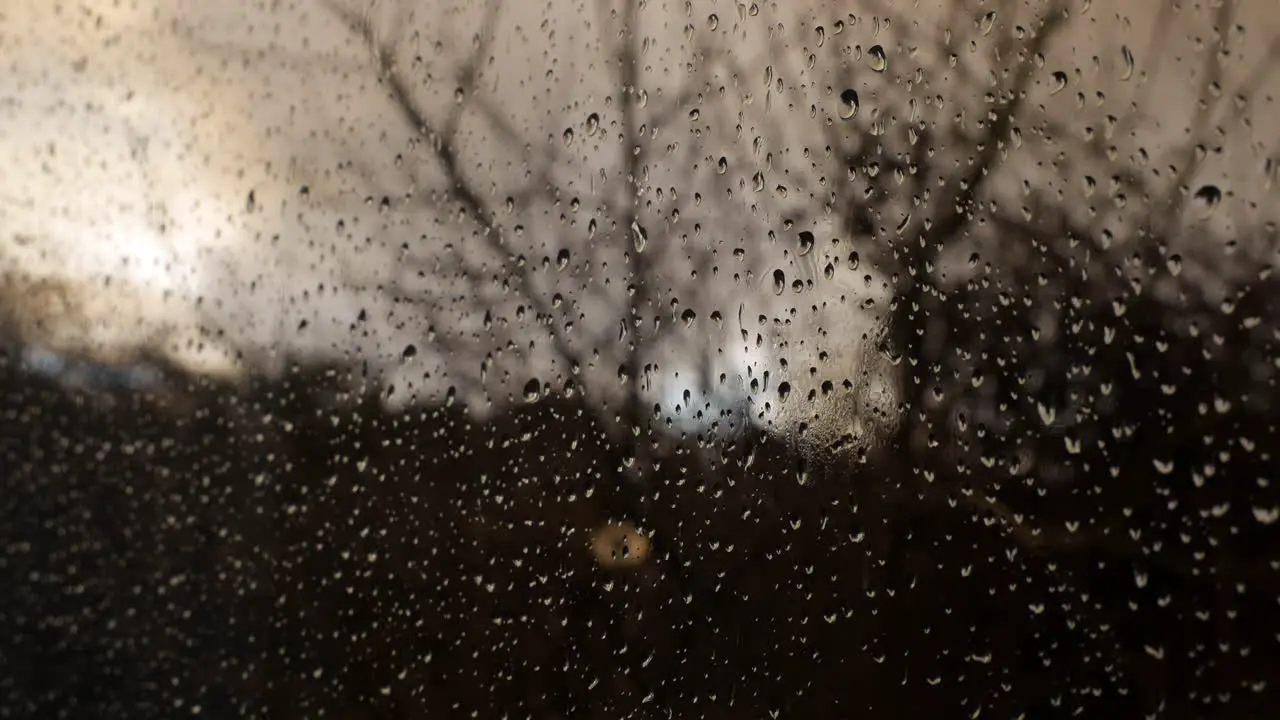 Depressing rainy window