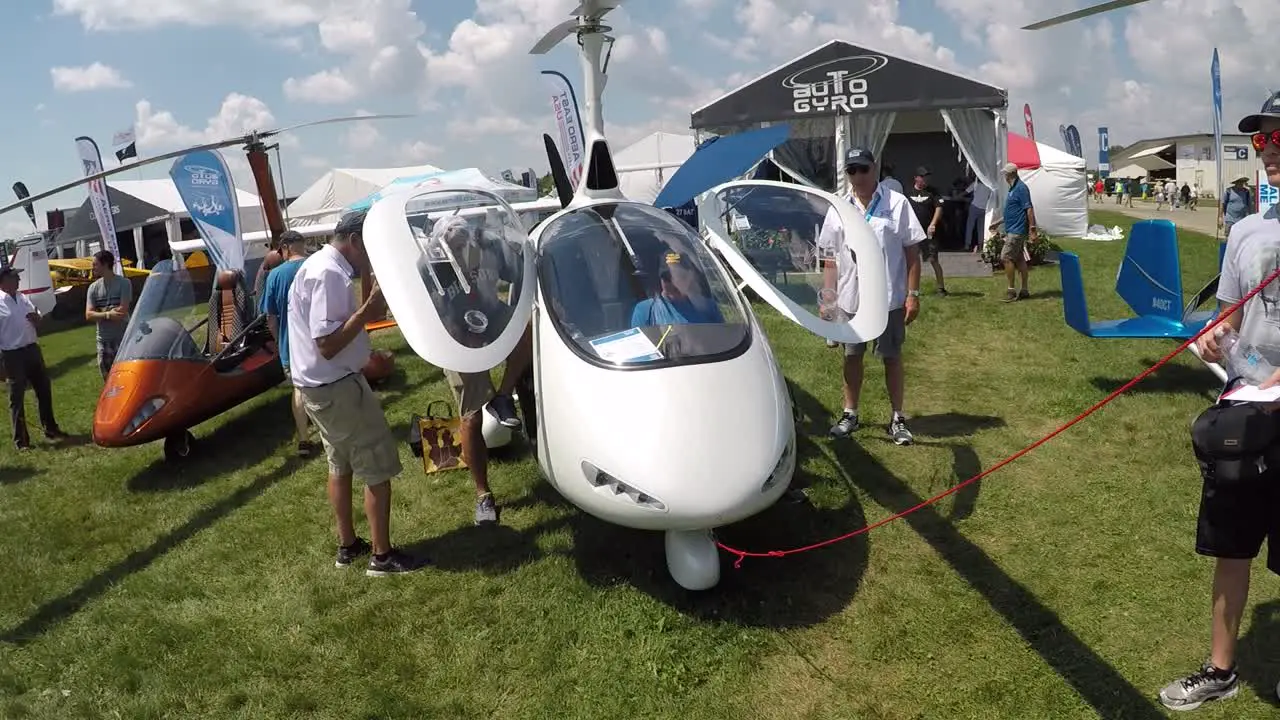 rotorcraft on display at air show