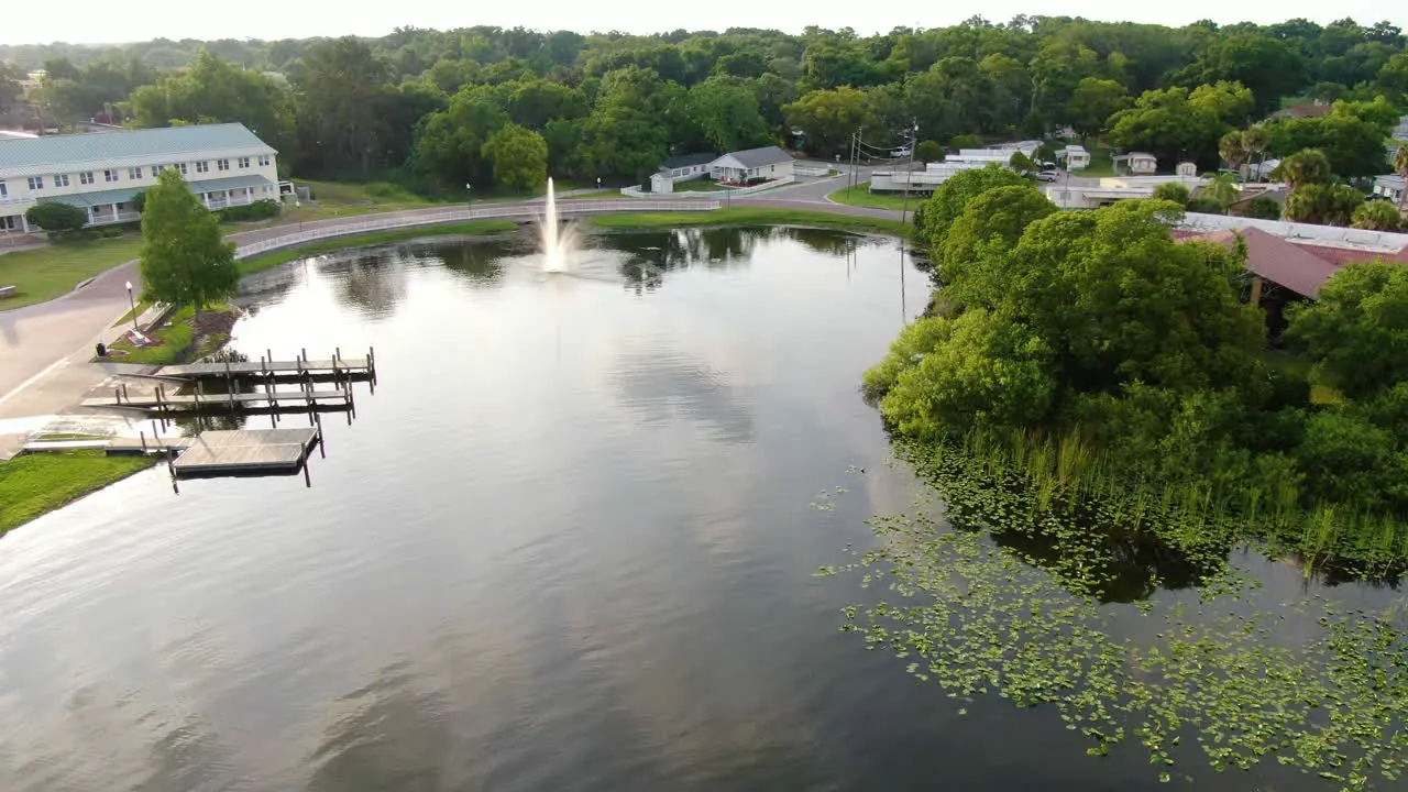 Lake Side Homes with a Fountain and Docks in Central Florida