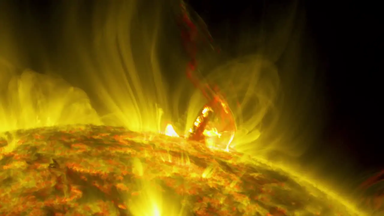 Nasa Animation Of The Sun Shows Formation Of A Solar Flare