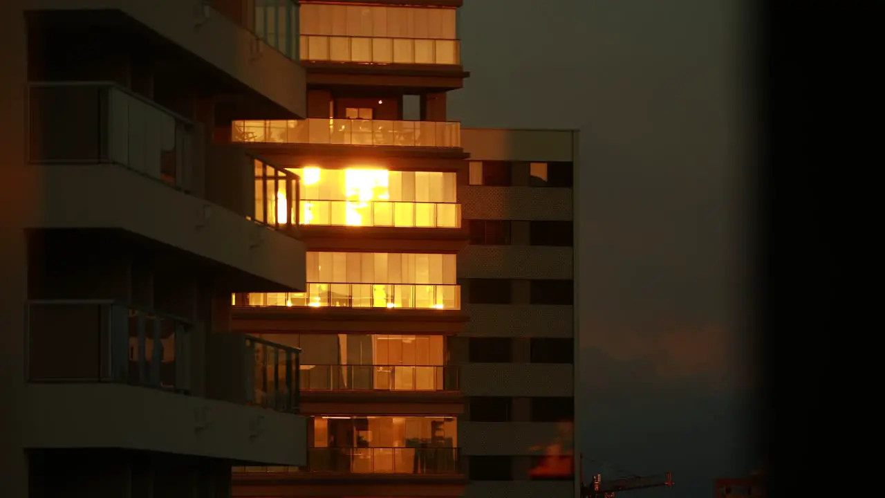 Sunset timelapse in the city