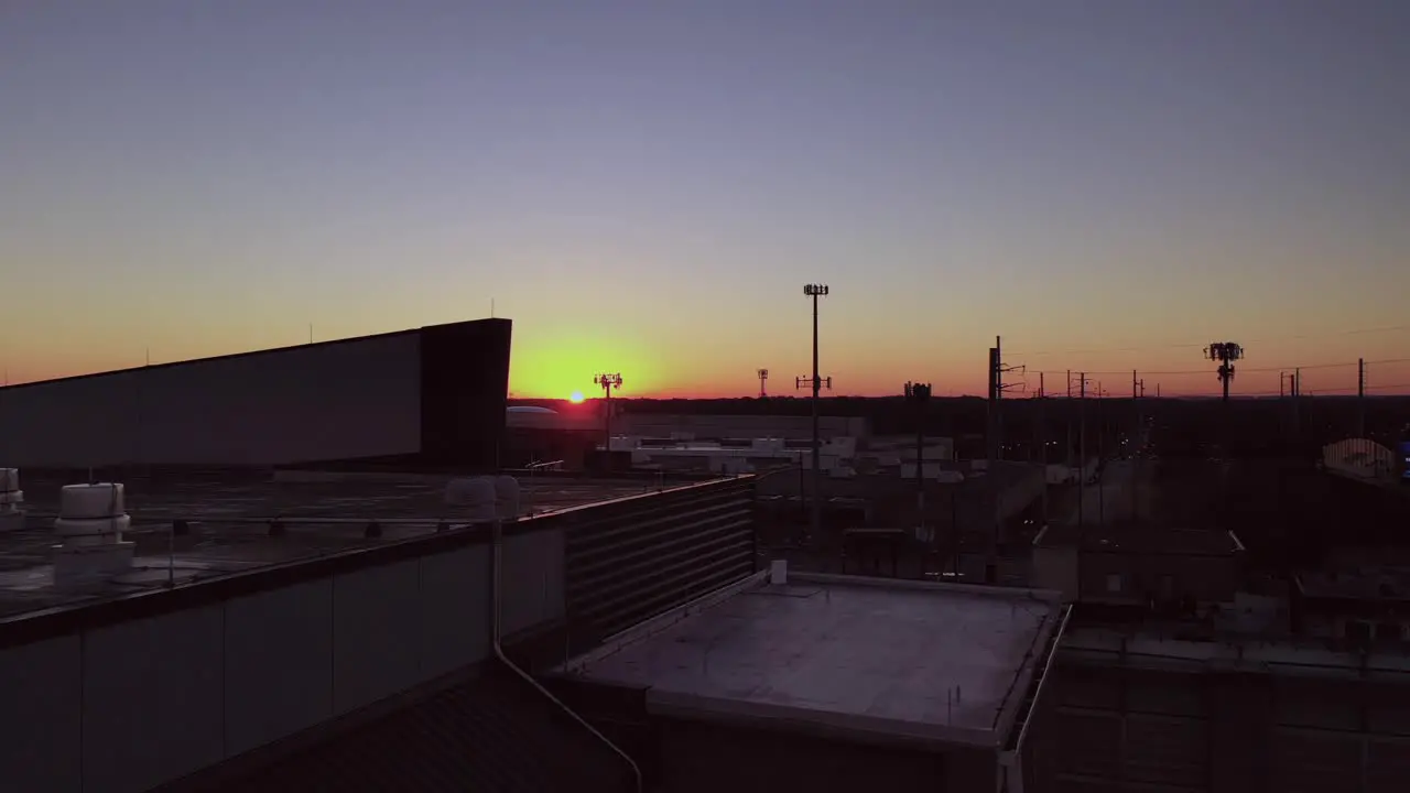 Sunset near Bicentennial Park in Atlanta