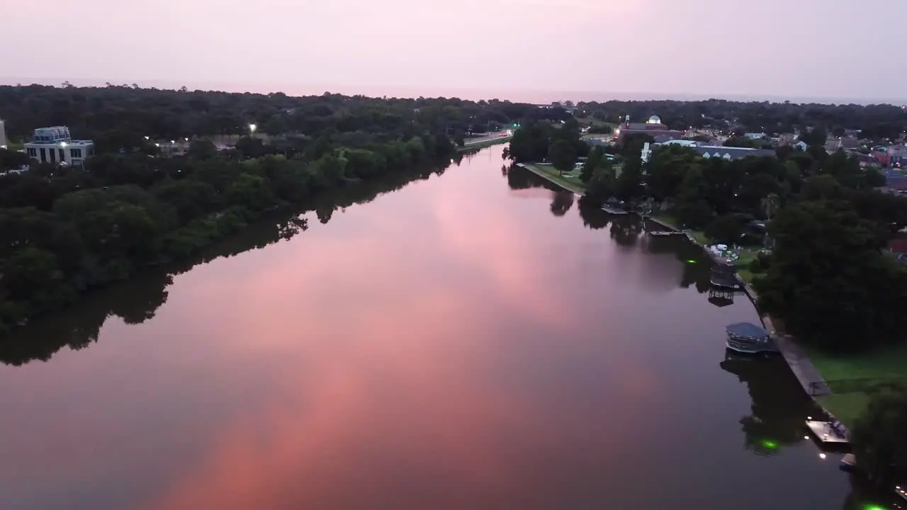 relaxing flight over the bayou