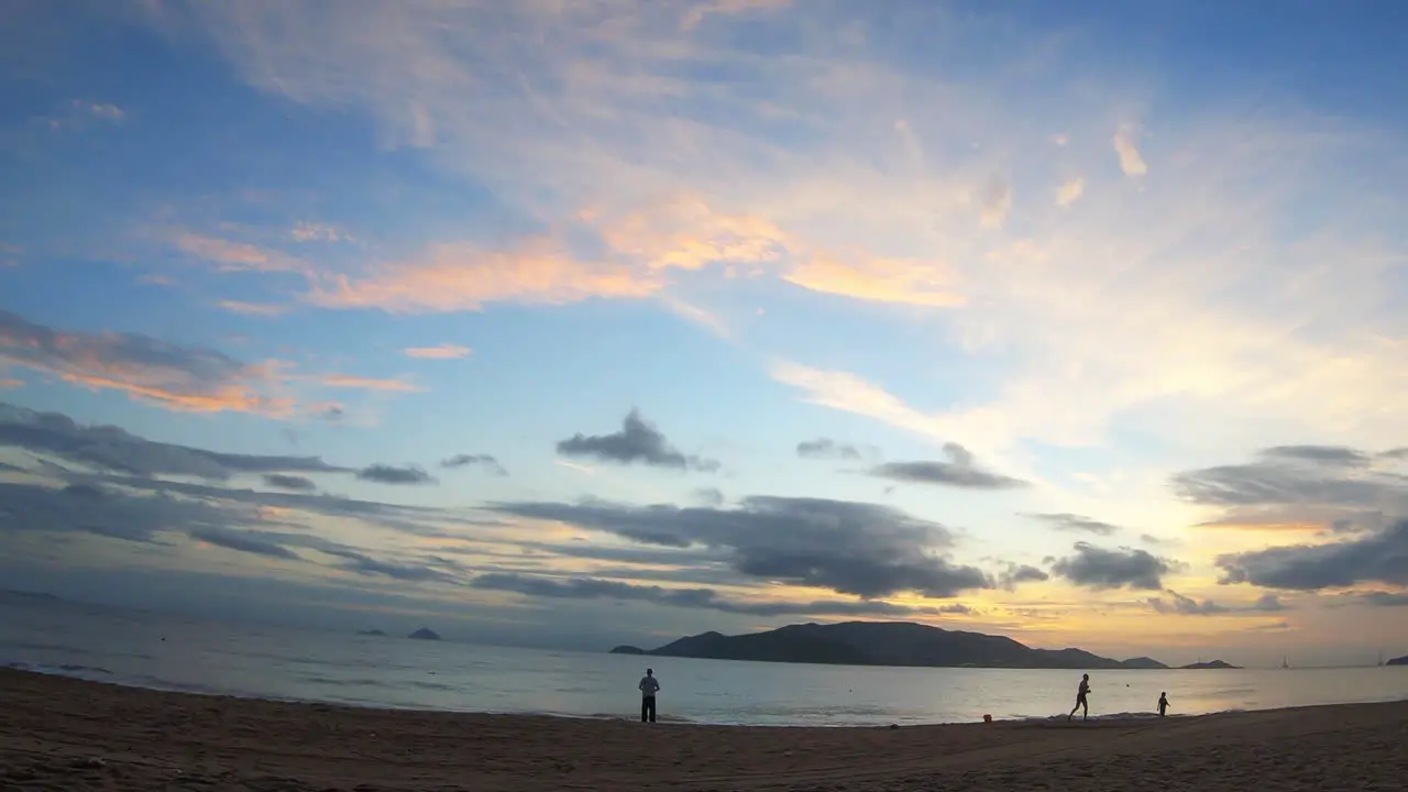 beach sunrise timelapse in hue vietnam southeast asia