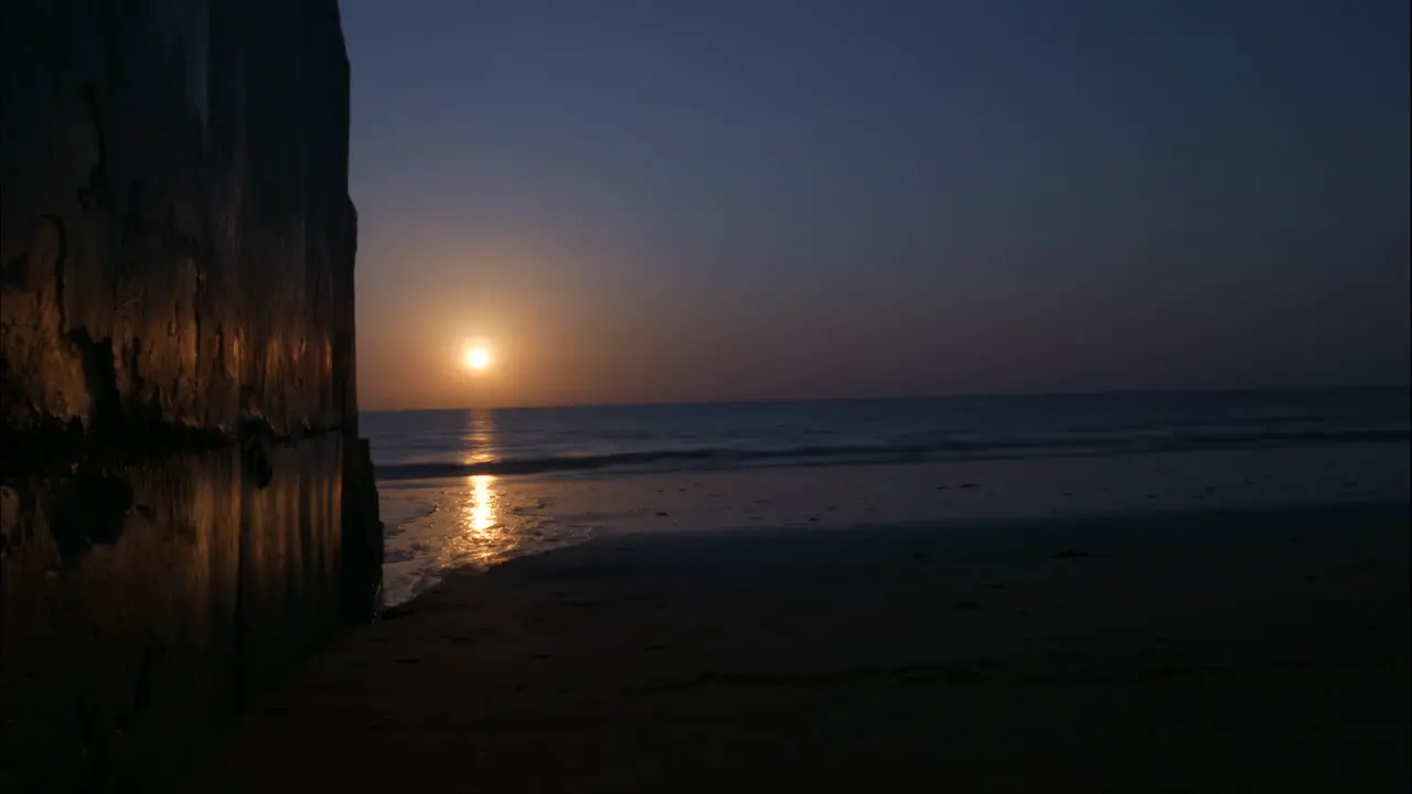 Time lapse of horizon sunset in Phuket Island Beach Thailand