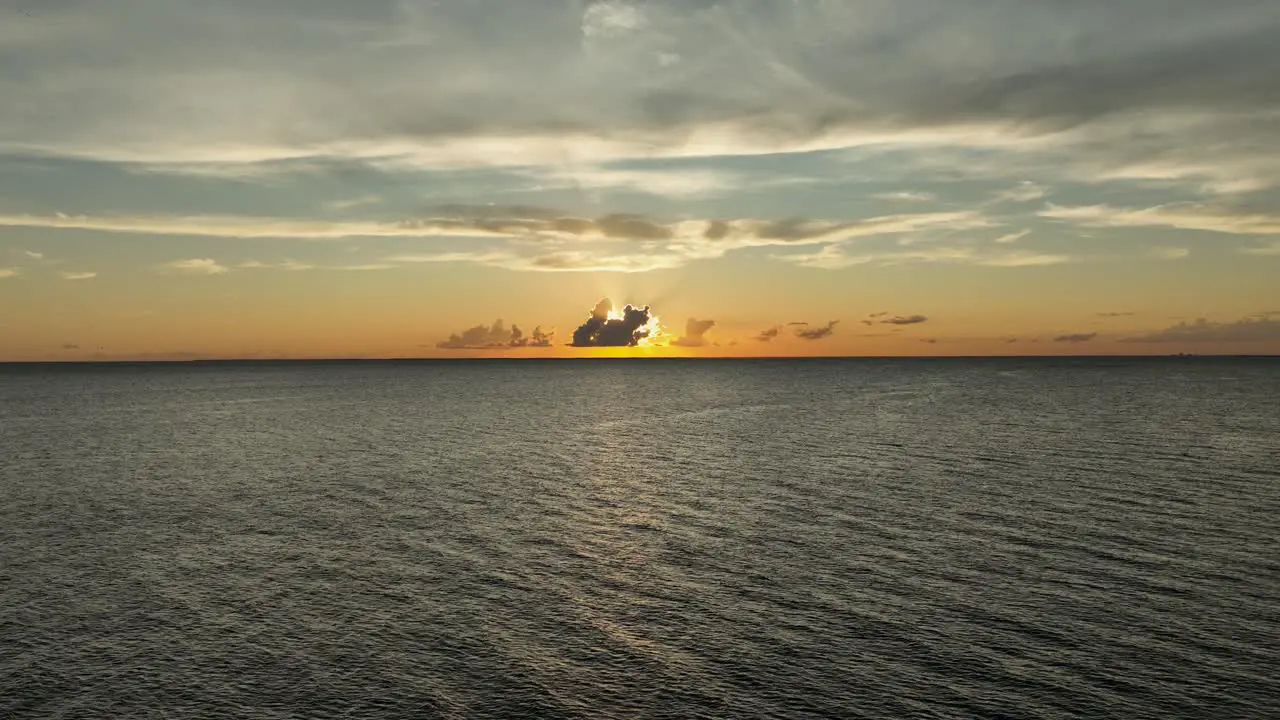 Sunsetting over mobile Bay near Fairhope Alabama