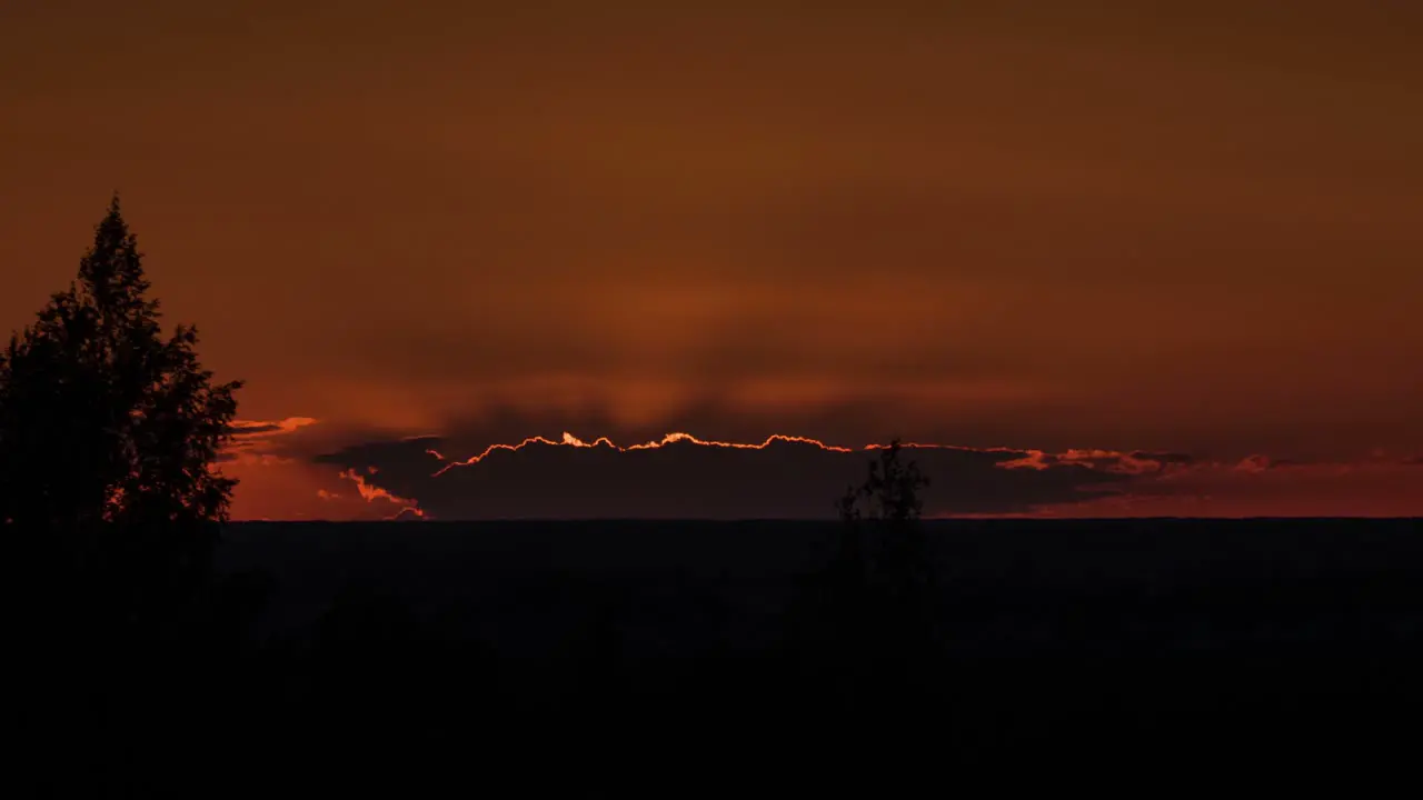 Sunset closeup timelapse