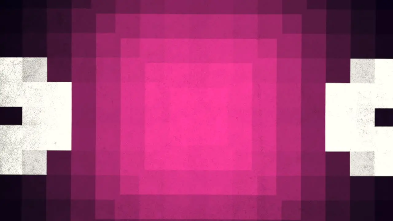 Pixelated pink and white checkerboard grid modern abstract digital artwork