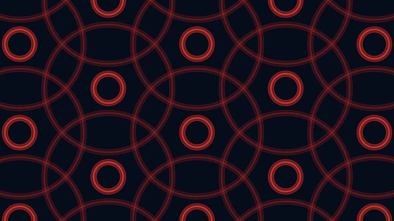 Abstract black and blue circles with zigzag lines pattern