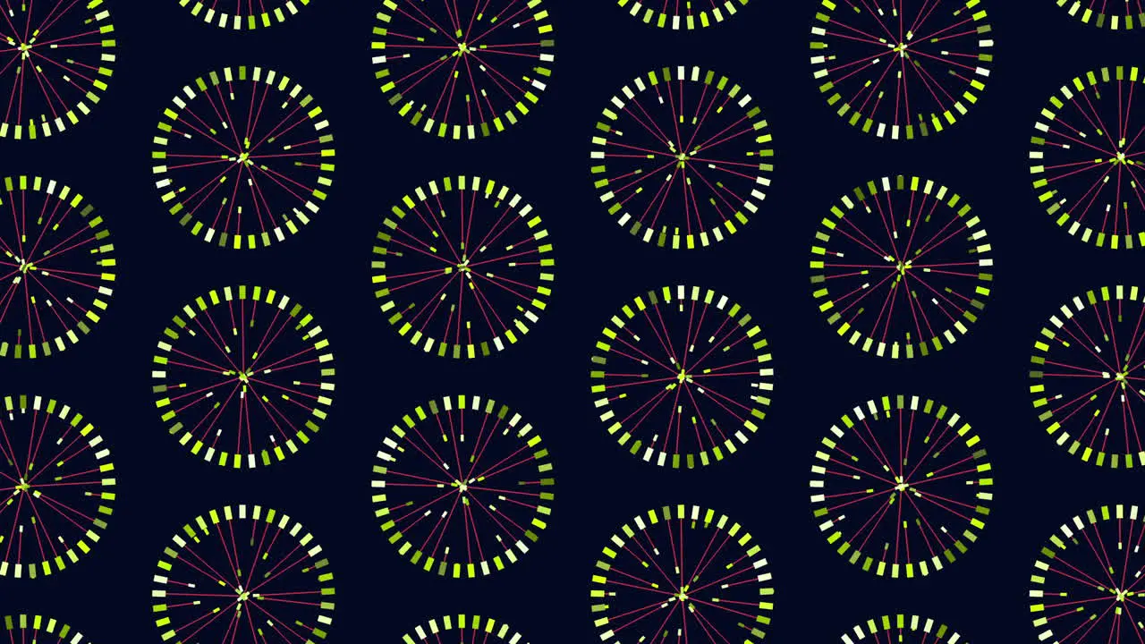 Vibrant Circles And Wheels In A Dynamic Pattern