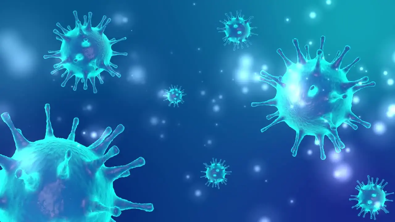 Coronavirus Blua Motion Background