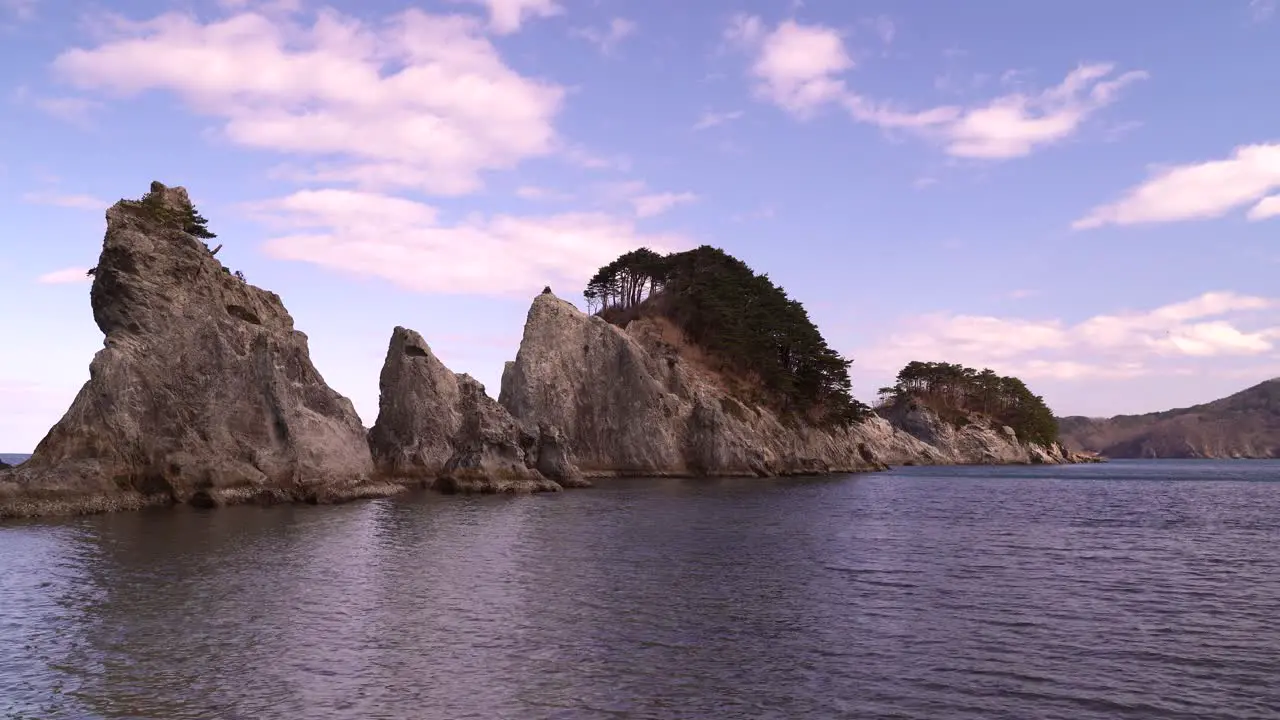 Breathtaking natural scenery at Jodagahama Beach in Japan