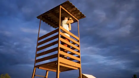 Male lifeguard at the beach