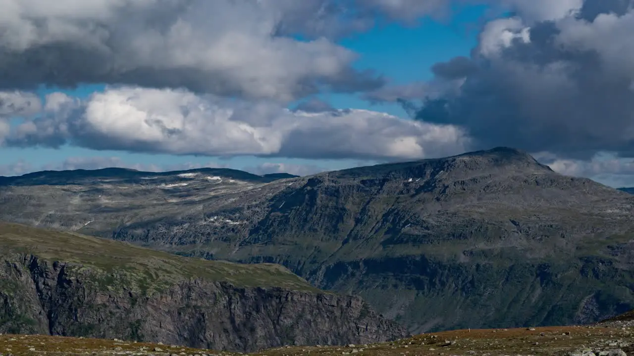 The desolate northern landscape of the Aurlandsfjellet mountains