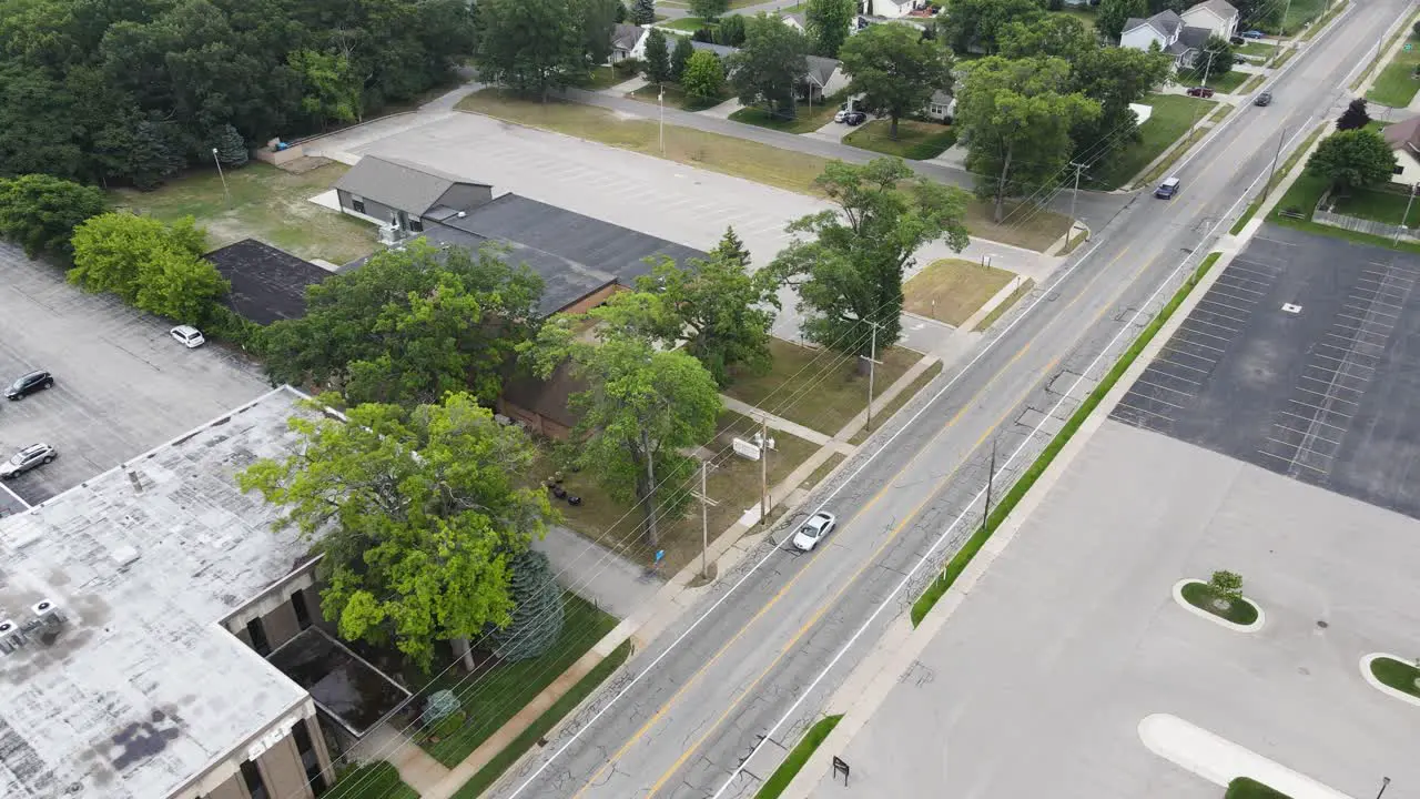 Sideways push toward a nearby street