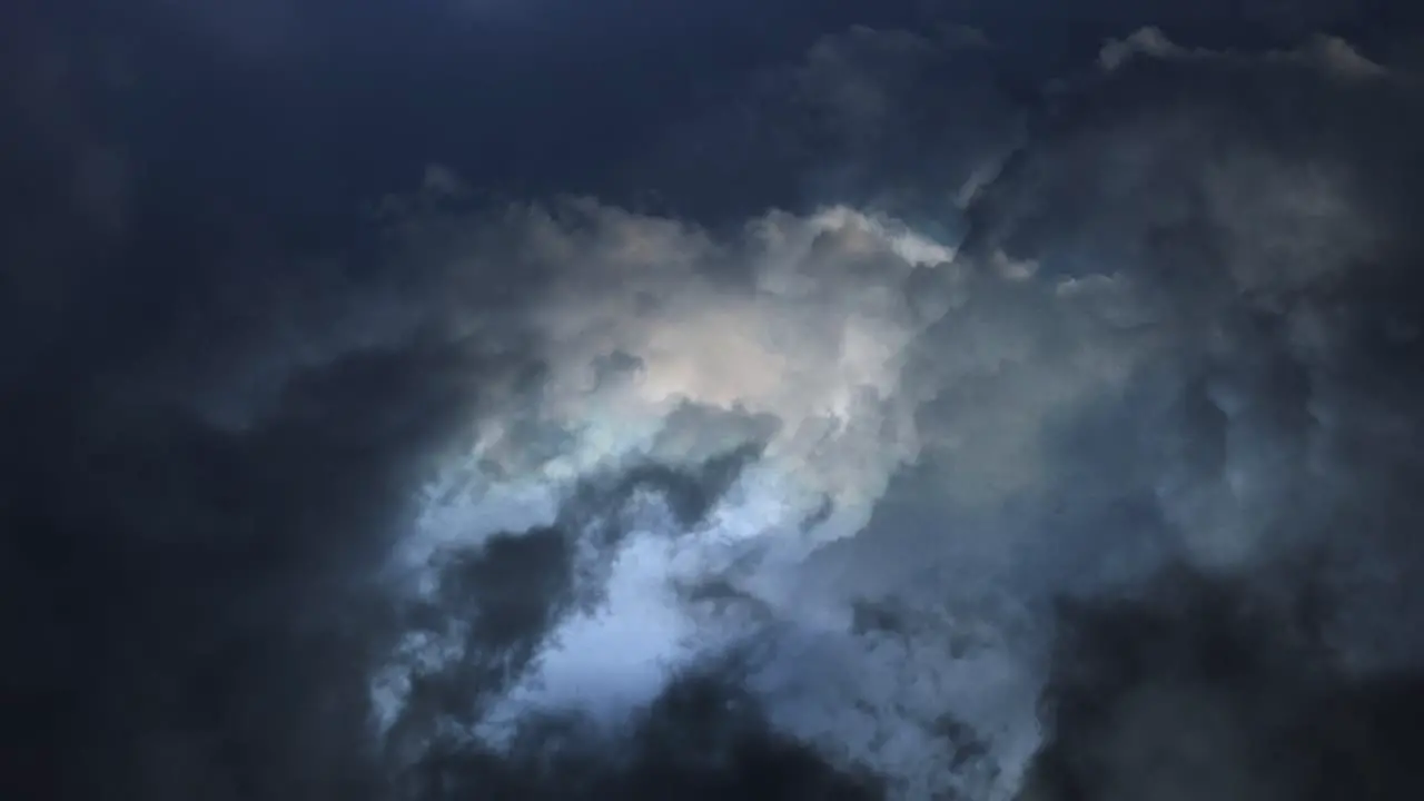 4K Time-Lapse Of Dramatic Thunderstorm Clouds