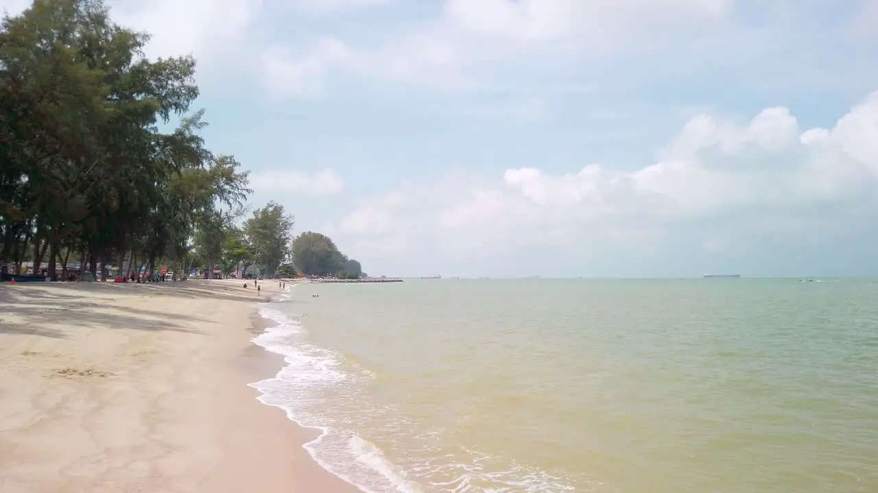 Daytime view of Pantai Puteri Beach in Malacca