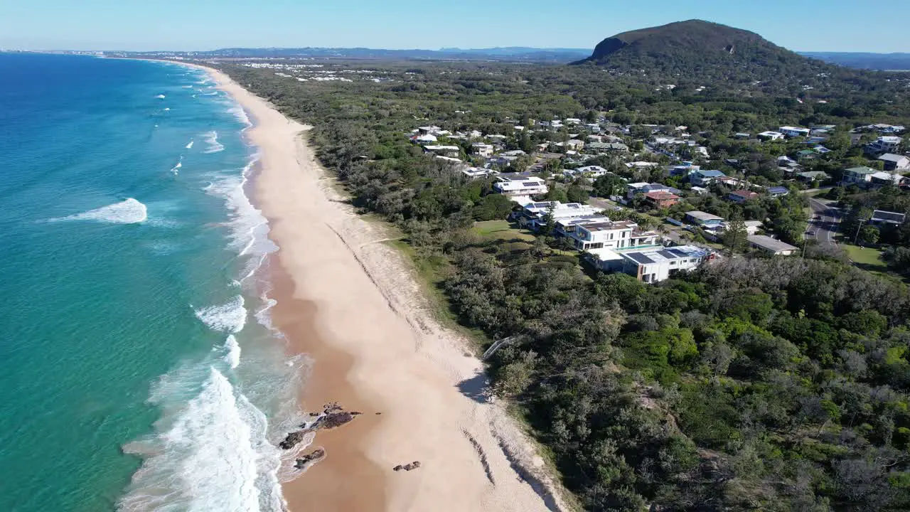 Waves Onto Golden Sand Of Yaroomba Beach In The Sunshine Coast Region QLD Australia