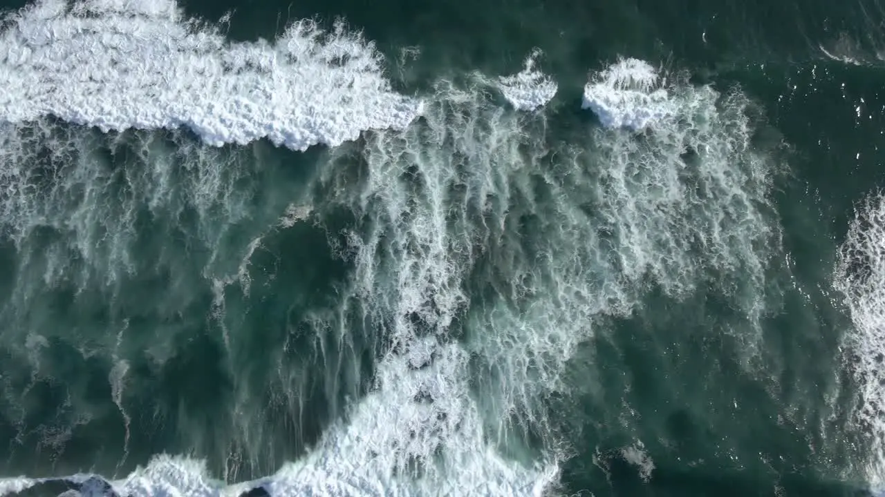 Bird-eye view of a beach in South Chilean Patagonia