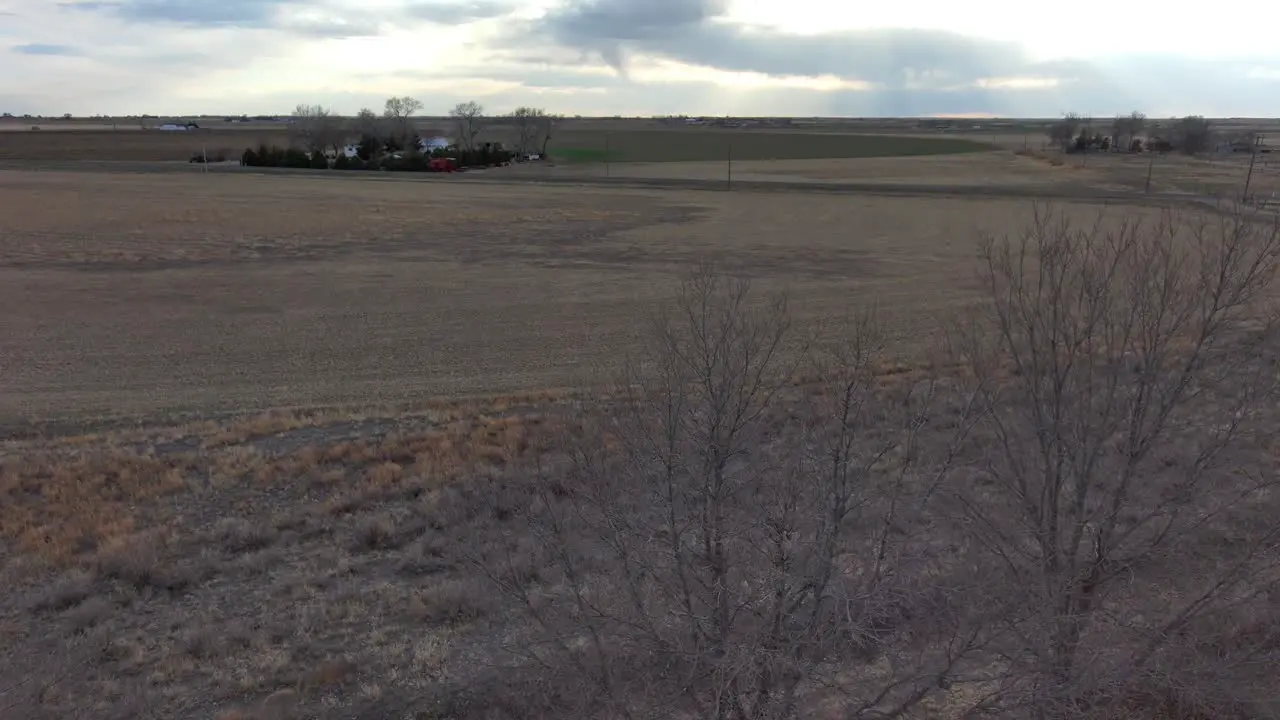 A farm pasture near Sterling Colorado during the pandemic and drought of 2021