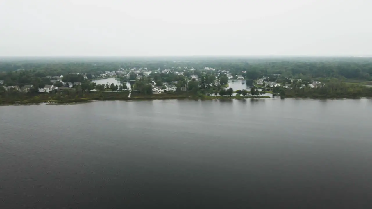 Panning around a Misty Peninsula on Little Black Lake