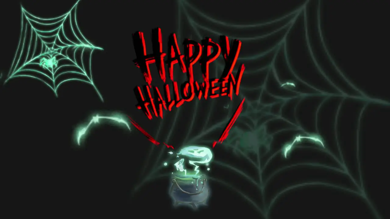 happy halloween horror spooky web bats