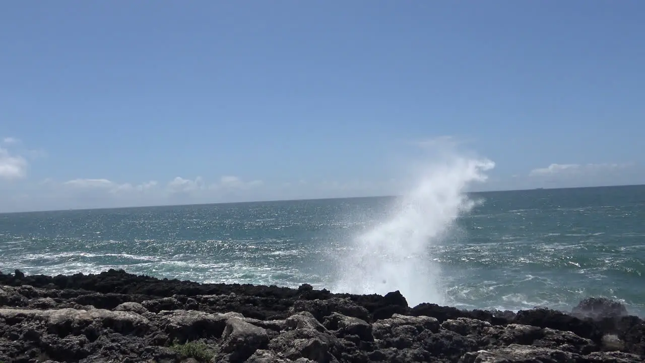 Waves Crashing on the Shore