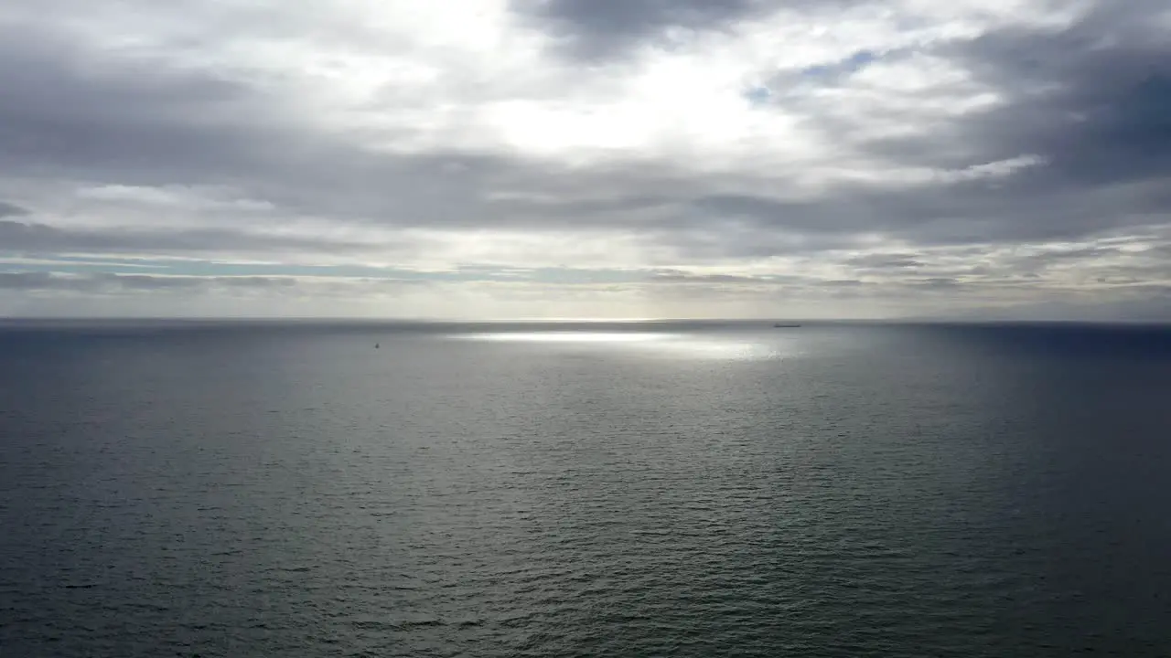 Aerial view of an ocean landscape