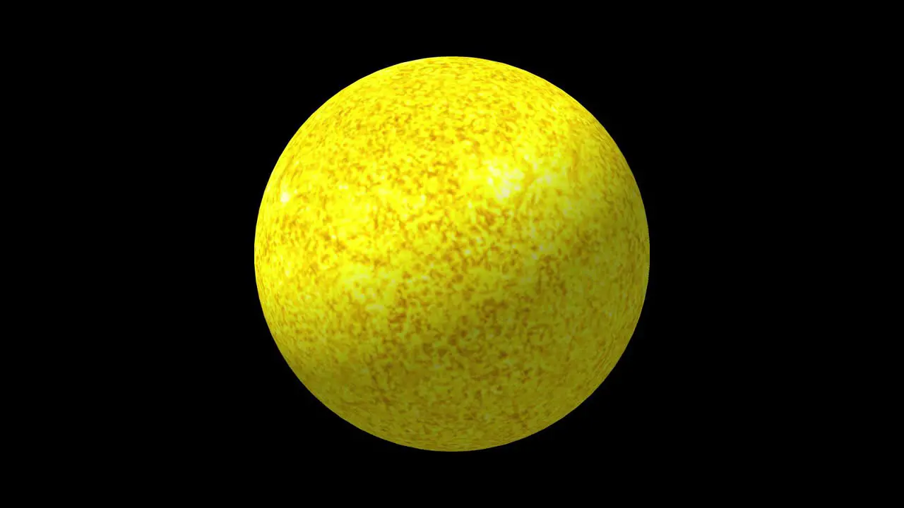 The Sun spinning in space Sun in Outer Space Sun planet model 3d animation high quality Background Animated Motion of the Sun in Space