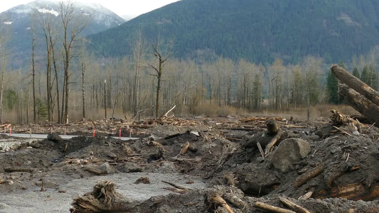 Mudslide on Highway 7 is aftermatch of historical flooding in Canada Agassiz