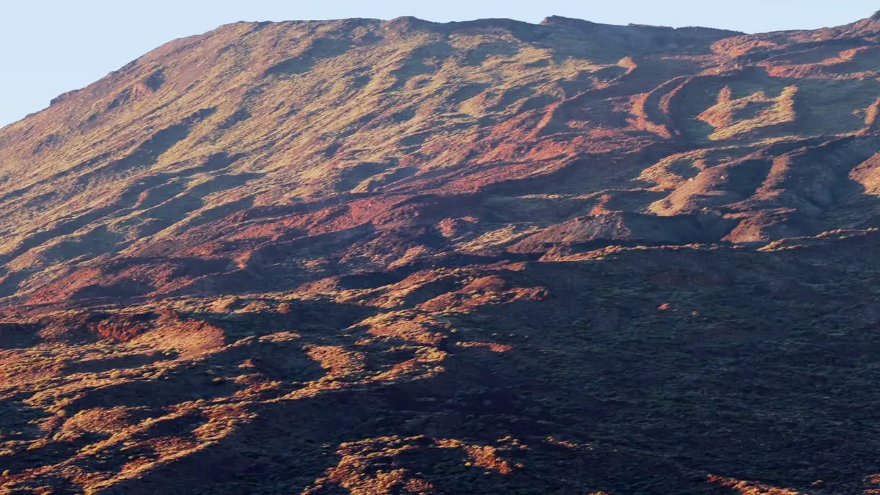 Solidified lava on the slopes of the Teide volcano on the island of Tenerife Canary Islands Spain